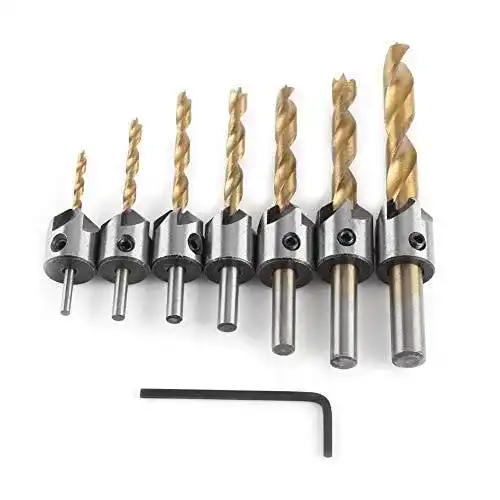 Die beste Holzbohrer mit Senker Fafeicy Senker Bohrer Set, , Kohlenstoffstahl 2026 Test Bestseller Holzbohrer mit Senker Fafeicy Senker Bohrer Set, , Kohlenstoffstahl