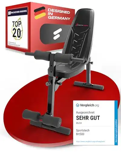 Beinstrecker Sportstech BRT500 verstellbare Hantelbank