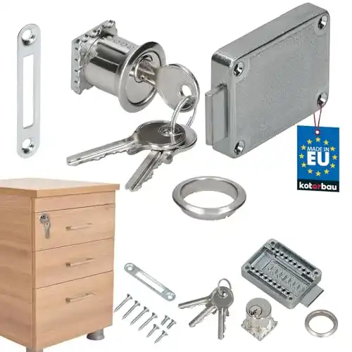 Schrankschloss KOTARBAU ® Möbelschloss Regulierbar 15–40 mm