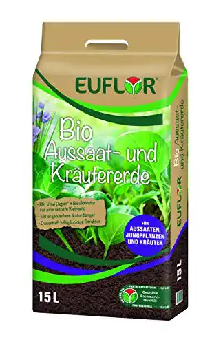 Anzuchterde Euflor 15 L Bio Aussaat- und Kräutererde, Spezialerde