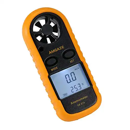 Windmesser Amgaze Digital Anemometer Windmessgerät Air Flow