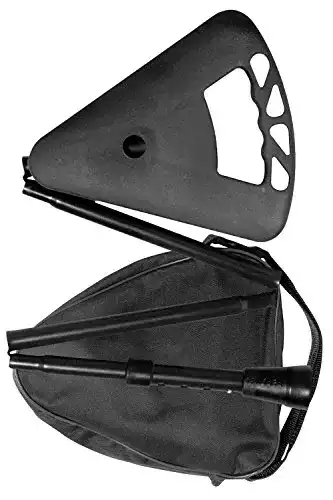 Sitzstock FLIPSTICK Teleskop- faltbar schwarz mit Tasche