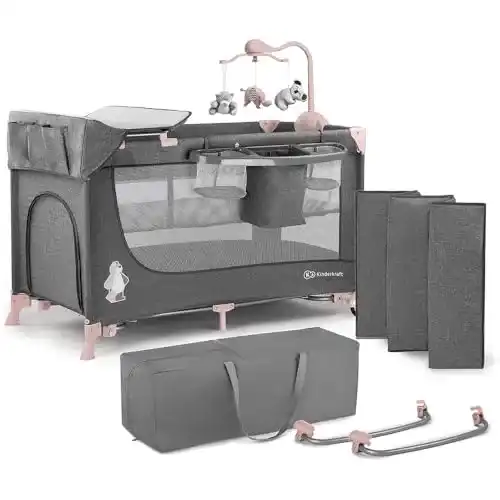 Baby-Reisebett kk Kinderkraft JOY, Multimedia-Karussell