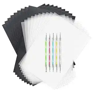 Kohlepapier ASTARON und Pauspapier, 150 Blatt schwarz