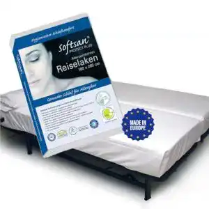Bettlaken Softsan Protect Allergiker Reiselaken 160 x 260 cm