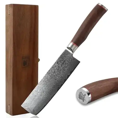 Zayiko-Messer zayiko Kurumi Damastmesser Nakirimesser