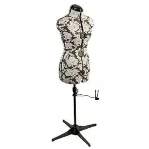 Schneiderpuppe verstellbar Sewing-Online Hollyhock Grau 8-teilig