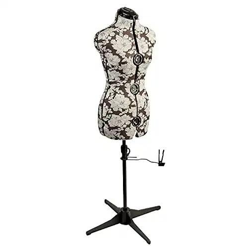 Schneiderpuppe verstellbar Sewing-Online Hollyhock Grau 8-teilig