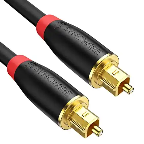 Audiokabel Syncwire Optisches Kabel Digital Toslink, 24K vergoldet