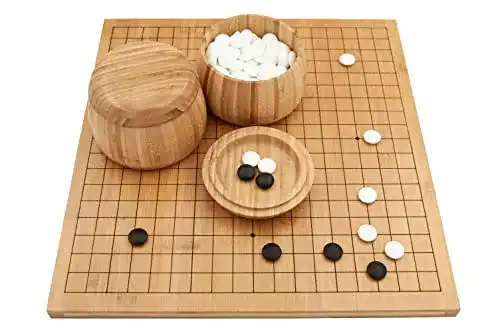 Go-Spiel Hebsacker Verlag – Go-Set Bambus (mit Glassteinen)