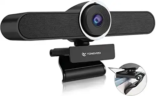 Webcam mit Lautsprecher TONGVEO Weitwinkel-Webcam