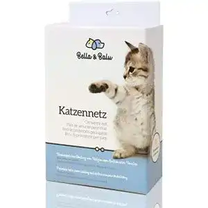 Fensterschutz Katze Bella & Balu Katzennetz inkl. Haken, Dübel