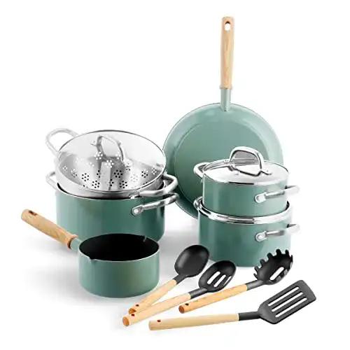 Keramik-Topfset GreenPan Mayflower Topf- u. Pfannen-Set, 13-tlg