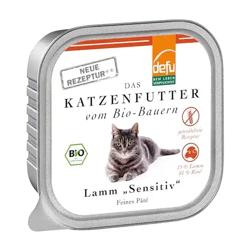 Die beste Defu-Katzenfutter defu Katze Lamm Sensitive Pâté 2026 Test Bestseller Defu-Katzenfutter defu Katze Lamm Sensitive Pâté