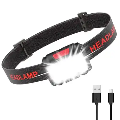 Akku-Stirnlampe Linkax LED Stirnlampe Kopflampe USB