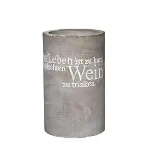 Weinkühler Räder Vino Beton Das Leben ist zu kurz