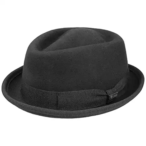 Hut Damen Lipodo Gratus Pork Pie Filz/Herren-Hut aus Wollfilz