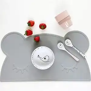 Platzdeckchen X-Labor Baby Kinder Tischset Platzset Bär Silikon