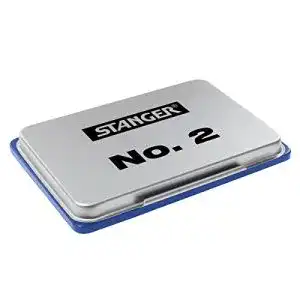 Stempelkissen Stanger 1801503 2 metall, blau