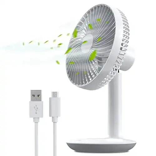 Die beste Akku-Ventilator TRILINK Mini USB Tischventilator, sehr leise 2026 Test Bestseller Akku-Ventilator TRILINK Mini USB Tischventilator, sehr leise