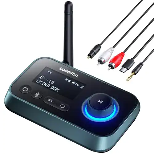 TV-Bluetooth-Transmitter SOOMFON Bluetooth 5.0 Audio Adapter