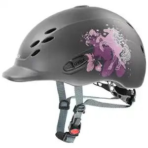 Uvex-Reithelm Uvex Unisex Jugend, onyxx dekor Reithelm, pony