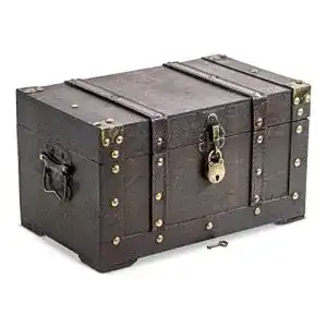 Antik-Truhe DARO Design Schatztruhe, Schatzkiste, mit Deckel
