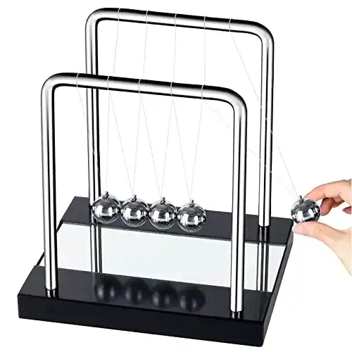 Newton-Pendel Evance, Newton Pendel Sockel 18cm, 5 Kugeln