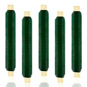 Bindedraht MAXEE 5 Stück Blumenwickeldraht-Set, Anti-Rost, grün