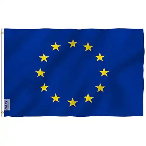 Europa-Flagge Anley Fly Breeze 3×5 Fuß Europäische Union Flagge
