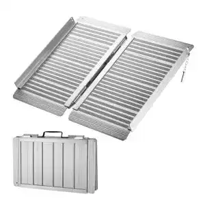Rollstuhlrampe Wiltec Rollstuhl Rampe Aluminium klappbar