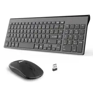 Tastatur-Maus-Set LeadsaiL Tastatur Maus Set Kabellos, 2.4G