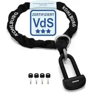Motorradschloss KOHLBURG massives, 200 cm langes Sicherheits-