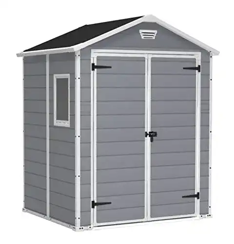 Keter-Gartenhaus Keter Gerätehaus Manor 6×5 DD, Grau, 4,8m³