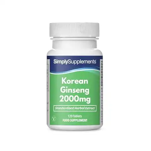 Ginseng-Kapseln Simply Supplements Koreanischer Ginseng