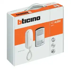 Türsprechanlage Einfamilienhaus Bticino 36681 mit 1 Hörer, 2 Kabel