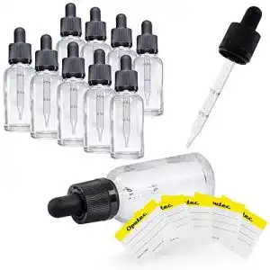Pipettenflaschen Oputec, Glas, Klar, 10 x 30 ml