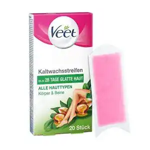 Kaltwachsstreifen Veet Kalt Wachs Streifen mit Easy Gelwax