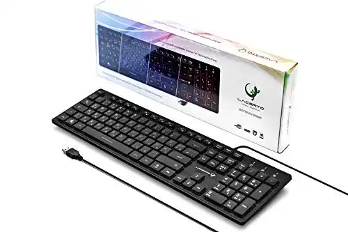 Russische Tastatur Lacerto ® Bilinguale Russisch-Deutsch