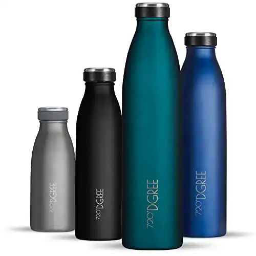 Trinkflasche 1 Liter 720°DGREE Edelstahl Trinkflasche “milkyBottle”
