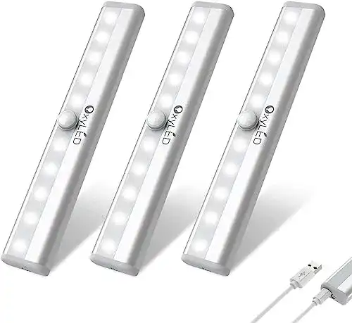 Unterbauleuchte OxyLED Bewegungssensor, 3 Stück, Weiß