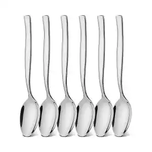 Esslöffel icxox Tafellöffel -Set 6 Stück, 20,6cm, Edelstahl 18/10