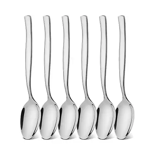 Esslöffel icxox Tafellöffel -Set 6 Stück, 20,6cm, Edelstahl 18/10