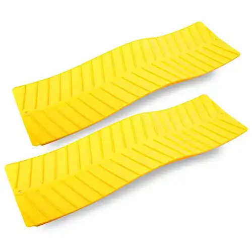 Anfahrhilfe Gripmatte, Anfahrhilfe Set 2 Stück Gelb 740 x 225 mm