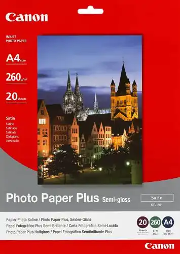 Canon-Fotopapier Canon Fotopapier SG-201 Plus Seidenglanz