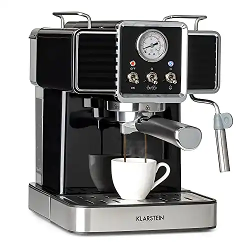 Kleine Siebträgermaschine Klarstein Gusto Classico Espressomaker