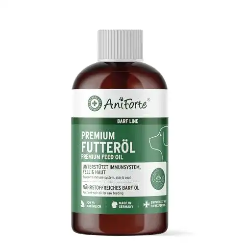 Die beste Barf-Öl AniForte Barf Futteröl für Hunde 500ml, kaltgepresst 2026 Test Bestseller Barf-Öl AniForte Barf Futteröl für Hunde 500ml, kaltgepresst