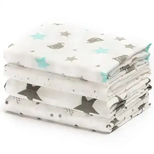 Pucktuch CuddleBug „Sternennacht“ 4 Stück 120 cm x 120 cm