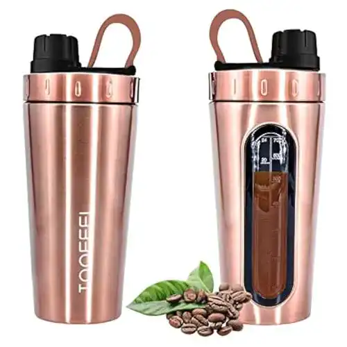 Edelstahl-Shaker TOOFEEL Protein Shaker 530ml Stainless Steel
