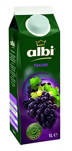 Traubensaft albi Gold Trauben-Saft Rot 100%, (6 x 1 l Packung)